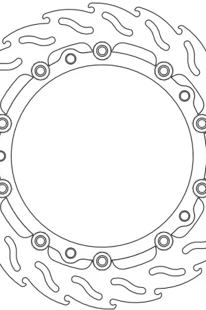 Gratis Retour MOTO MASTER - 113100 - Brake Discs - Flame Float Alu Disc 305