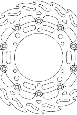 Wereldwijde Verzending MOTO MASTER - 112071 - Brake Discs - FLAME FLOATING ALU DISC 310