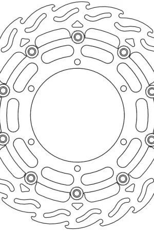 Snelle Levering MOTO MASTER - 112063 - Brake Discs - Flame Floating Alu Disc 320
