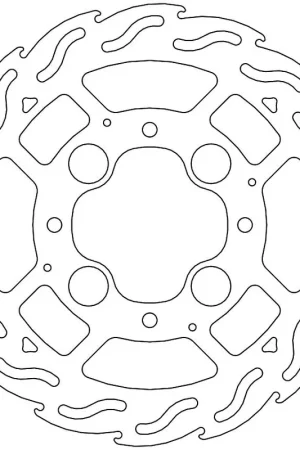 MOTO MASTER - 110413 - Brake Discs - Flame Fixed Disc 256 Veilige Betaling