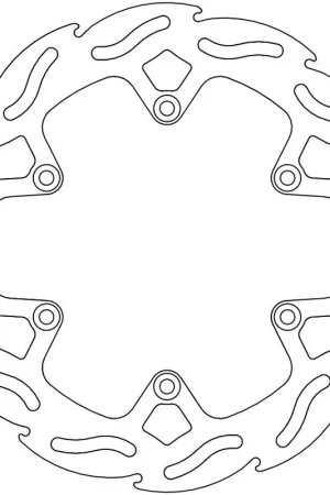 Beste Prijs MOTO MASTER - 110514 - Brake Discs - Flame Factory Fixed Disc 220