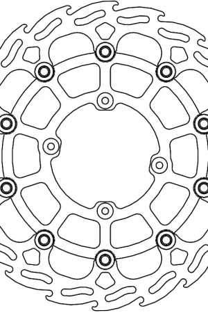 Weekendaanbieding MOTO MASTER - FLAME FLOATING ALU DISC 298 - Brake Discs - Supermoto CR85/CRF150