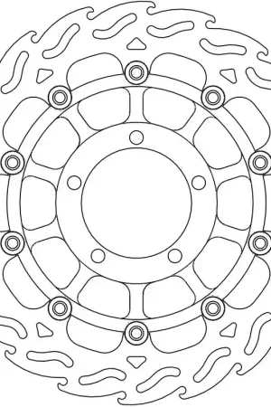 MOTO MASTER - 113051 - Brake Discs - Flame Float Alu Disc 310 Goedkoop