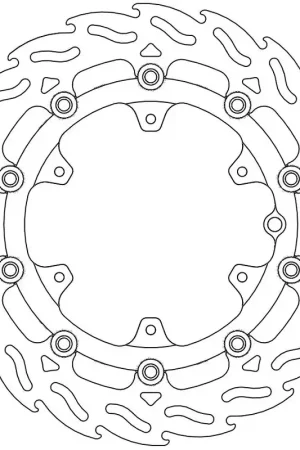 MOTO MASTER - 112103 - Brake Discs - FLAME FLOATING ALU DISC 300 Voordeelprijs