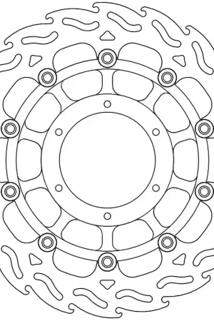 MOTO MASTER - 113096 - Brake Discs - FLAME FLOAT ALU DISC 310 Beperkt Aanbod
