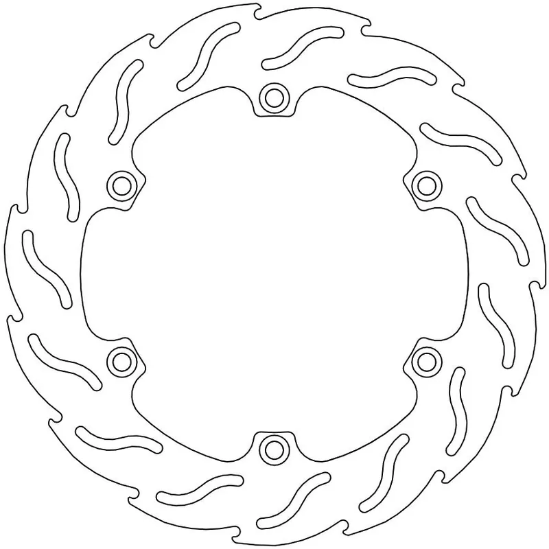 MOTO MASTER - 110415 - Brake Discs - Flame Fixed Disc 316 Weekendaanbieding