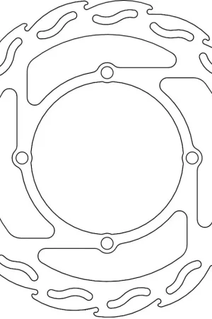Modern MOTO MASTER - 110287 - Brake Discs - Flame Fixed Disc 250