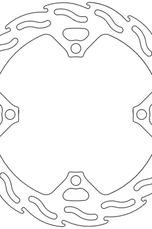 Rechtstreeks Van De Fabrikant MOTO MASTER - 110253 - Brake Discs - Flame Fixed Disc 240