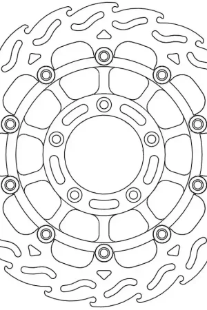 Meest Verkocht MOTO MASTER - 113040 - Brake Discs - Flame Float Alu Disc 310