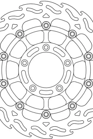Betrouwbaar MOTO MASTER - 113041 - Brake Discs - Flame Float Alu Disc 310