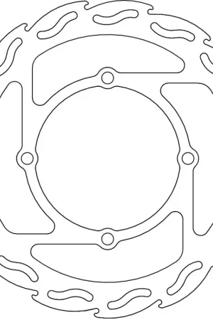 Limited Edition MOTO MASTER - 110288 - Brake Discs - FLAME FIXED DISC 250