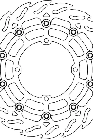 Bestel Nu MOTO MASTER - 112305 - Brake Discs - Flame Float Alu Disc 300