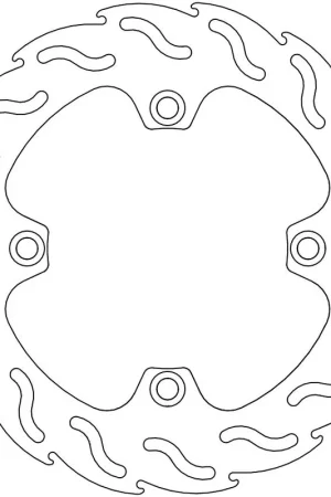 Korting MOTO MASTER - 110316 - Brake Discs - Flame Fixed Disc 240