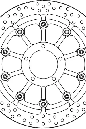 MOTO MASTER - HALO T-FLOATER ALU DISC 320 - Brake Discs - 6.0MM Exclusief