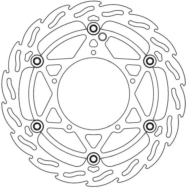 MOTO MASTER - 112081 - Brake Discs - Flame Floating Alu Disc 270 Finale Uitverkoop