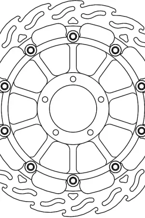 Groothandel MOTO MASTER - 113239 - Brake Discs - Flame Floating Alu Disc 330