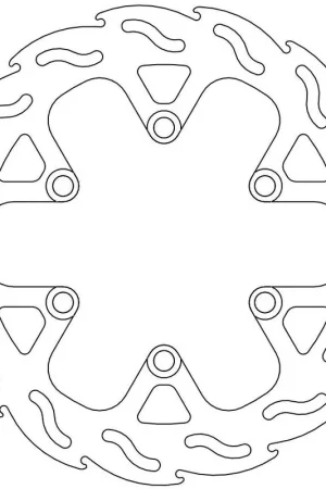 MOTO MASTER - 110408 - Brake Discs - Flame Fixed Disc 240 Gecertificeerd