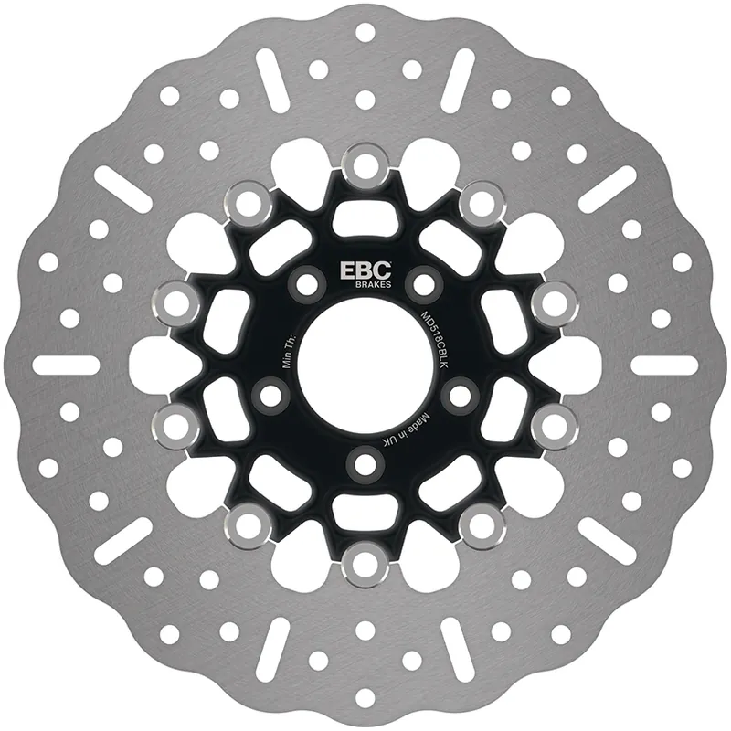 Gecertificeerd EBC - MD518CBLK - Brake Discs - BLACK CHROME CENTRED H-D DISC