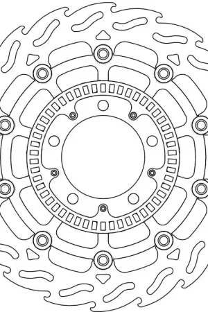MOTO MASTER - 112073 - Brake Discs - FLAME FLOATING ALU DISC 300 Must-Have