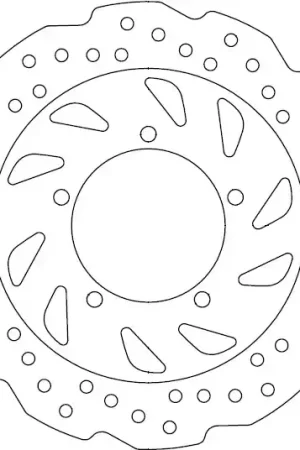 FERODO - FMD0474R - Brake Discs - Compatibel met Yamaha Nxc 125 Beperkt Aanbod