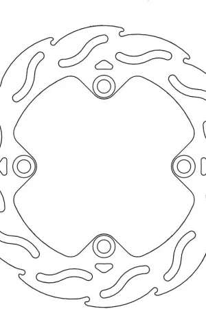 MOTO MASTER - 110309 - Brake Discs - Flame Fixed Disc 220 Handgemaakt