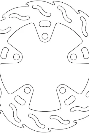 MOTO MASTER - 110217 - Brake Discs - Flame Fixed Disc 230 Authentiek