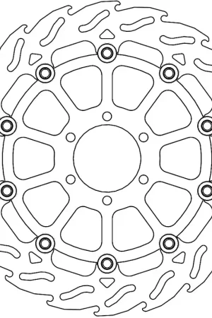 MOTO MASTER - 112262 - Brake Discs - Flame Floating Alu Disc 300 Hete Deal