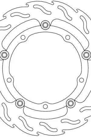 Favoriet MOTO MASTER - FLAME FLOATING ALU DISC 267 - Brake Discs - Aluminium, Lichtgewicht, Compatibel met diverse Yamaha modellen