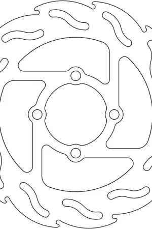 Rechtstreeks Van De Fabrikant MOTO MASTER - 110230 - Brake Discs - Flame Fixed Disc 200