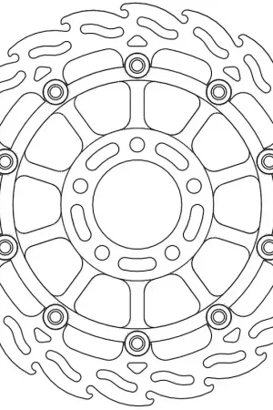 MOTO MASTER - 113028 - Brake Discs - FLAME FLOAT ALU DISC 290 Gratis Retour