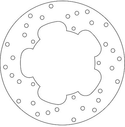 FERODO - FMD0053R - Fixed Brake Disc - Compatibel met Piaggio Favoriet