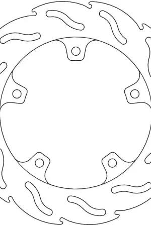 MOTO MASTER - 110416 - Brake Discs - Flame Fixed Disc 220 Lage Prijs
