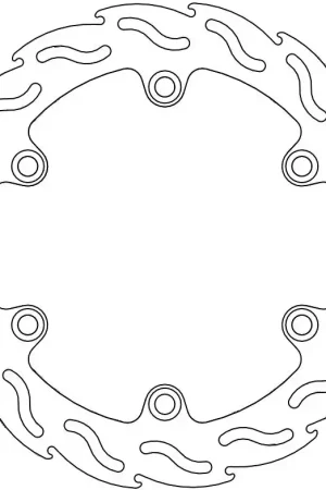 Gratis Verzending MOTO MASTER - 110185 - Brake Discs - Flame Fixed Disc 256