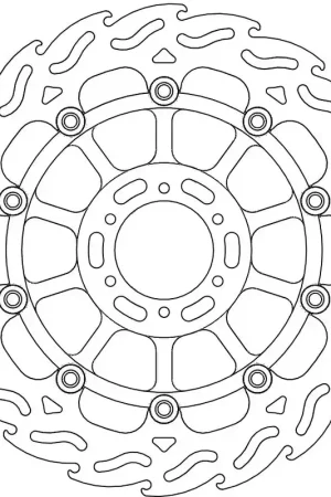Op = Op MOTO MASTER - 113019 - Brake Discs - Flame Float Alu Disc 310