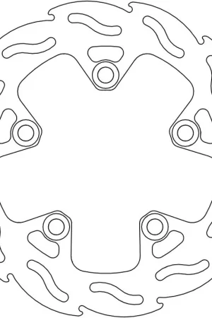 MOTO MASTER - 110328 - Brake Discs - Flame Fixed Disc 210 Nieuw