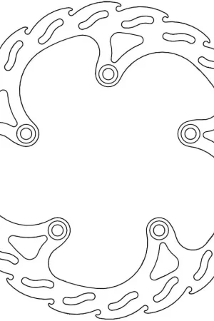 MOTO MASTER - 110345 - Brake Discs - Flame Fixed Disc 294 Gratis Retour