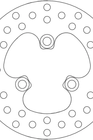 MOTO MASTER - 110117 - Brake Discs - ROUND FIXED DISC 174 Gratis Retour