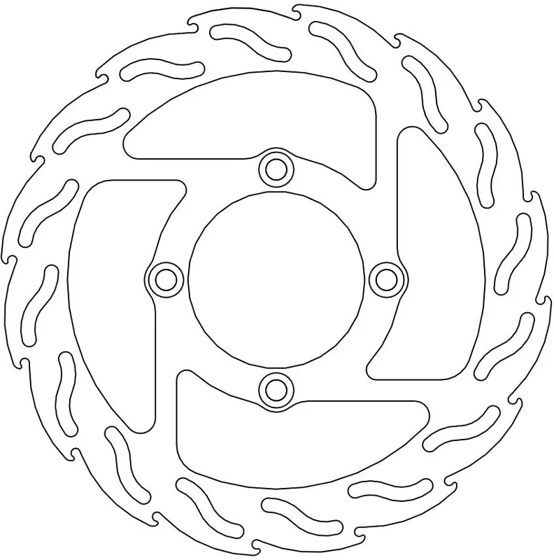 MOTO MASTER - 110411 - Brake Discs - Flame Fixed Disc 276 Authentiek