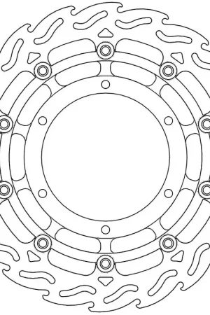Luxe MOTO MASTER - 113050 - Brake Discs - Flame Float Alu Disc 320