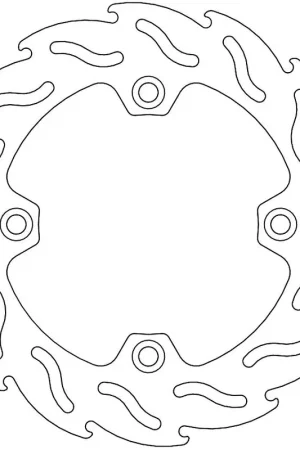 Ambachtelijk MOTO MASTER - 110655 - Brake Discs - Flame Fixed Disc 240