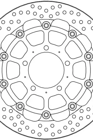 MOTO MASTER - HALO 5,5MM RACING SERIES - Brake Discs - FLOATING ALU DISC 310 Beste Prijs