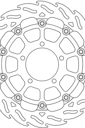MOTO MASTER - FLAME 5,5MM RACING SERIES - Brake Discs - FLOATING ALU DISC 310 Veilige Betaling