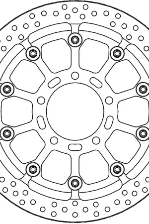 Exclusieve Aanbieding MOTO MASTER - 116115 - Brake Discs - HALO T-FLOATER ALU DISC 310