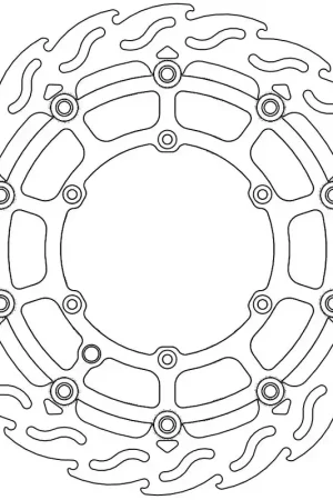 MOTO MASTER - 112232 - Brake Discs - Flame Floating Alu Disc 320 Koop Online