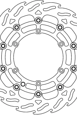MOTO MASTER - 112319 - Brake Discs - Flame Float Alu Disc 310 Rechtstreeks Van De Fabrikant
