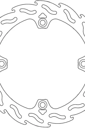 Hete Deal MOTO MASTER - 110400 - Brake Discs - Flame Fixed Disc 256