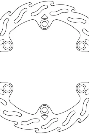 MOTO MASTER - 110538 - Brake Discs - Flame Fixed Disc 256 Merkproduct