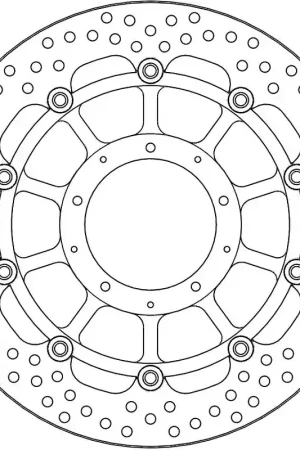 MOTO MASTER - 113174 - Brake Discs - HALO FLOAT ALU OFFS. DISC 320 Seizoensaanbieding