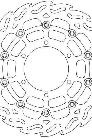 MOTO MASTER - 112068 - Brake Discs - Flame Floating Alu Disc 310 Direct Beschikbaar