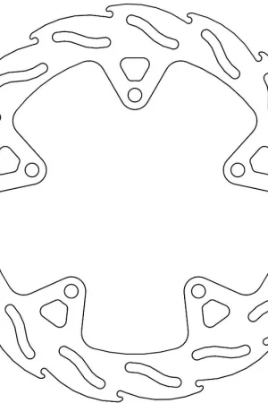 Snelle Levering MOTO MASTER - 110595 - Brake Discs - Flame Fixed Disc 245